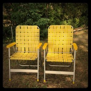 Retro lawn chairs